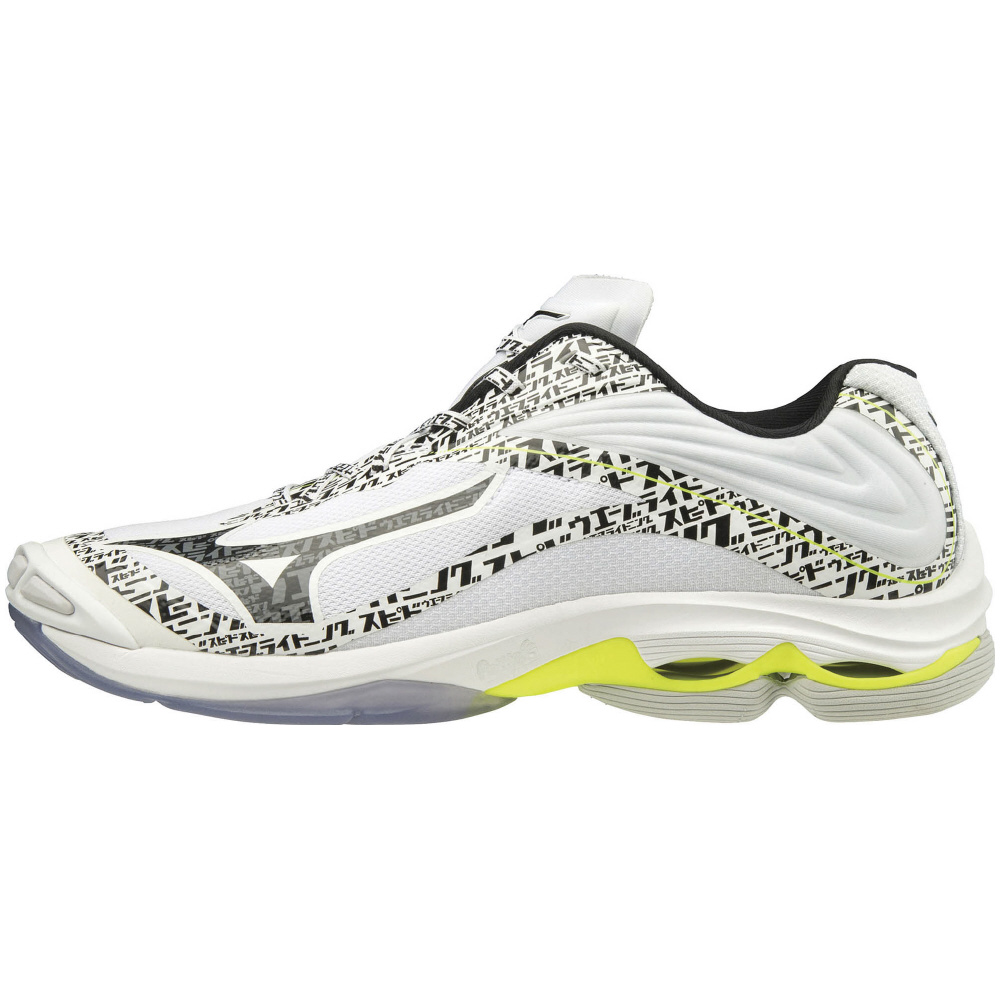 Mizuno wave lightning z6 white top